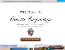 Tablet Screenshot of genetti.com